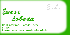 emese loboda business card